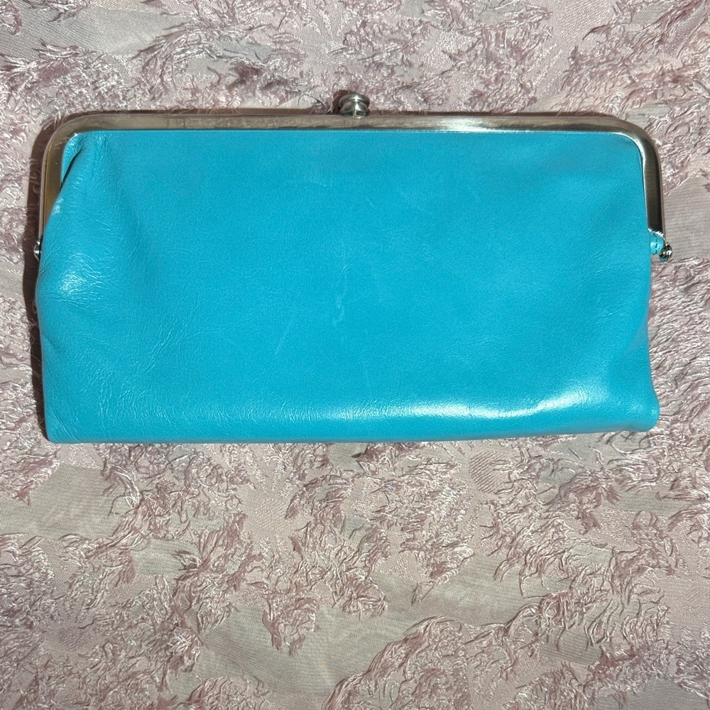 HOBO Blue Lauren Leather Clutch - Picture 2 of 12
